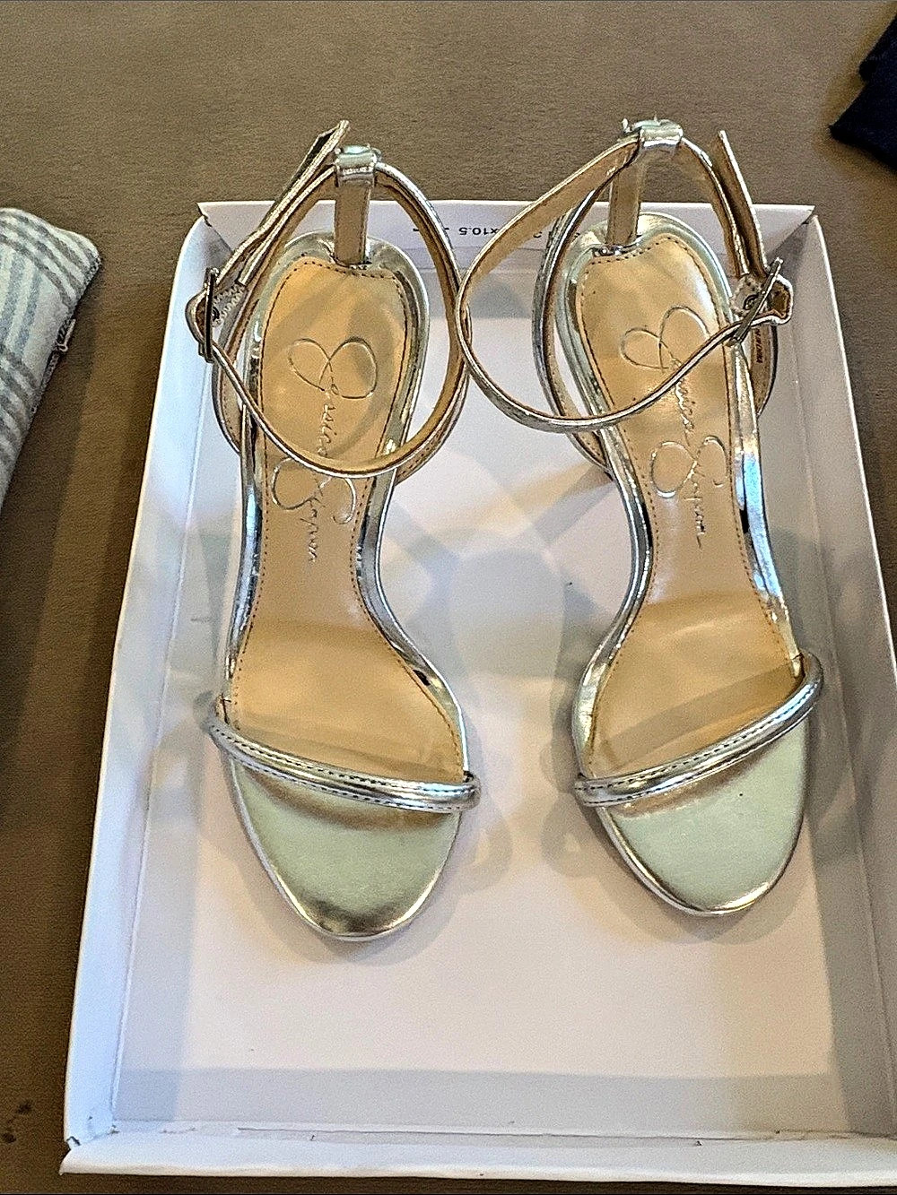 Jessica Simpson: JS-Baharia2 Metallic Heels Size US 5M Like New